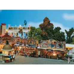 Modélisme HO : Fête foraine : 2 stands forains pêche aux canards et miraculeuse - Faller