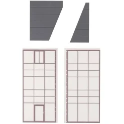 Modélisme HO : Élément d'angle en verre, Goldbeck - Faller