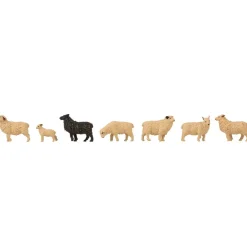 Modélisme HO : Lot de Figurines avec minibruitage moutons - Faller