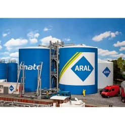 Modélisme HO : Parc à réservoirs ARAL - Faller