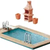 Modélisme HO : Piscine et abri de jardin - Faller