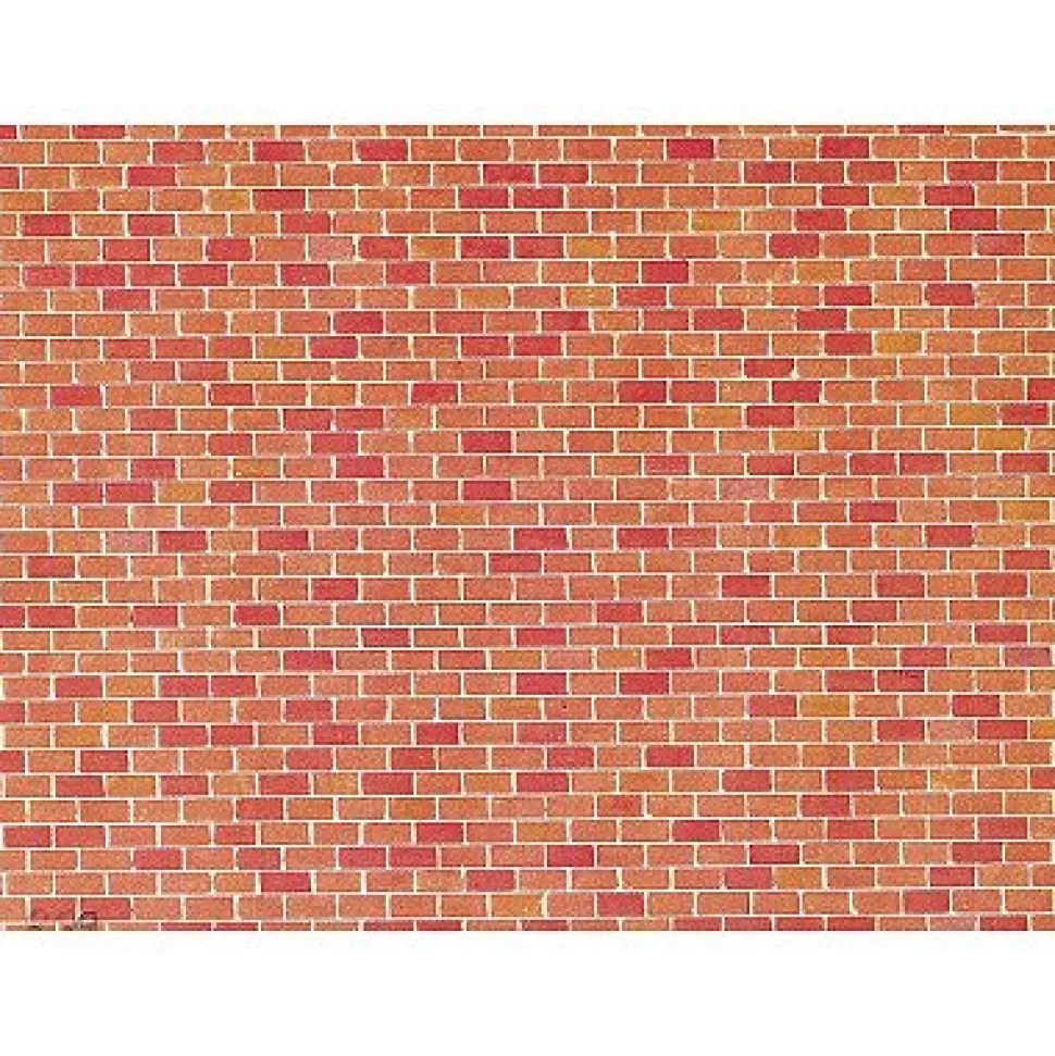 Modélisme HO : Plaque de mur : Brique - Faller