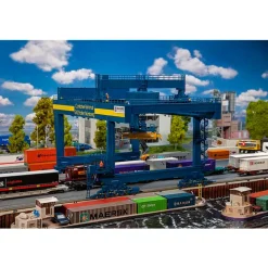 Modélisme HO : Portique à conteneurs GVZ Hafen Nürnberg - Faller