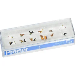 Modélisme HO Figurines : Poules et coqs - Preiser