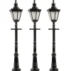 Modélisme N : 3 Réverbères de parc LED - Faller
