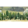Modélisme N/Z : Accessoires de décor : 35 arbres assortis - Busch
