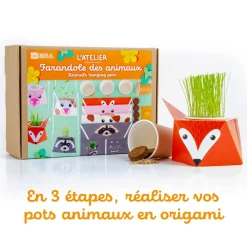 Mon atelier jardinage : La farandole des animaux en origami - Radis et Capucine