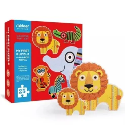 Mon 1er puzzle : Animaux de la jungle - Mideer