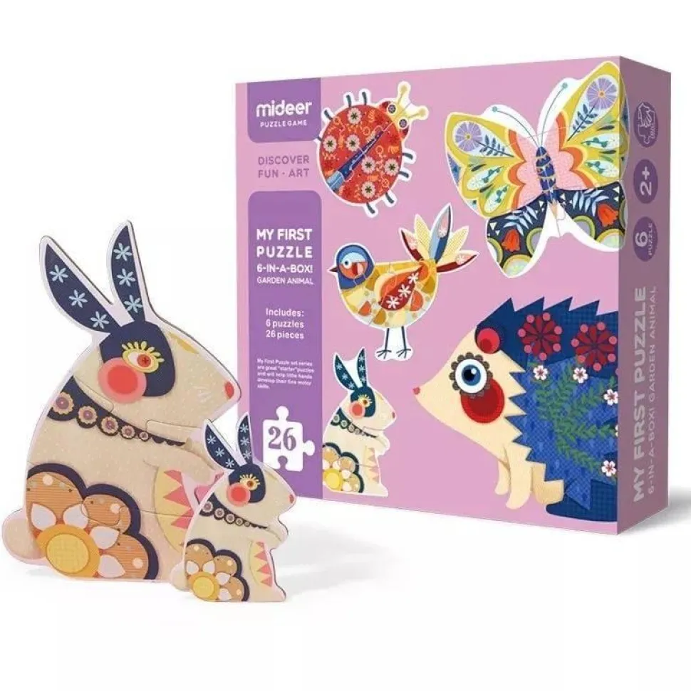 Mon 1er puzzle : Animaux du jardin - Mideer