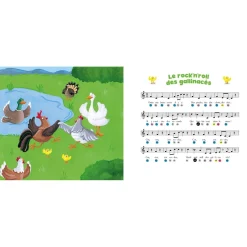 MON LIVRE PIANO - MES PREMIÈRES COMPTINES À JOUER AU PIANO - P'TIT LOUP - Editions Auzou