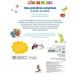 MON LIVRE PIANO - MES PREMIÈRES COMPTINES À JOUER AU PIANO - P'TIT LOUP - Editions Auzou