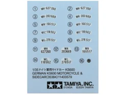 MOTO KS600 & SIDECAR - Tamiya