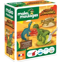 Moulage en plâtre : Le Monde Des Dinosaures - Mako Creations