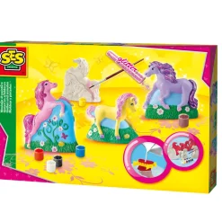 Moulage en plâtre et peinture : Trois chevaux - SES Creative