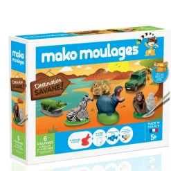 Moulage en plâtre mako créations : 6 moules destination savane - Mako Creations
