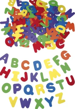 Mousse caoutchoutée, grandes lettres 4,5 cm, set de 130 - Eduplay
