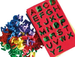 Mousse caoutchoutée, lettres, set de 130 - Eduplay