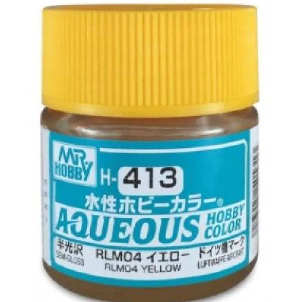 Mr Hobby -Gunze Aqueous Hobby Colors (10 ml) RLM04 Yellow - Mr Hobby - Gunze