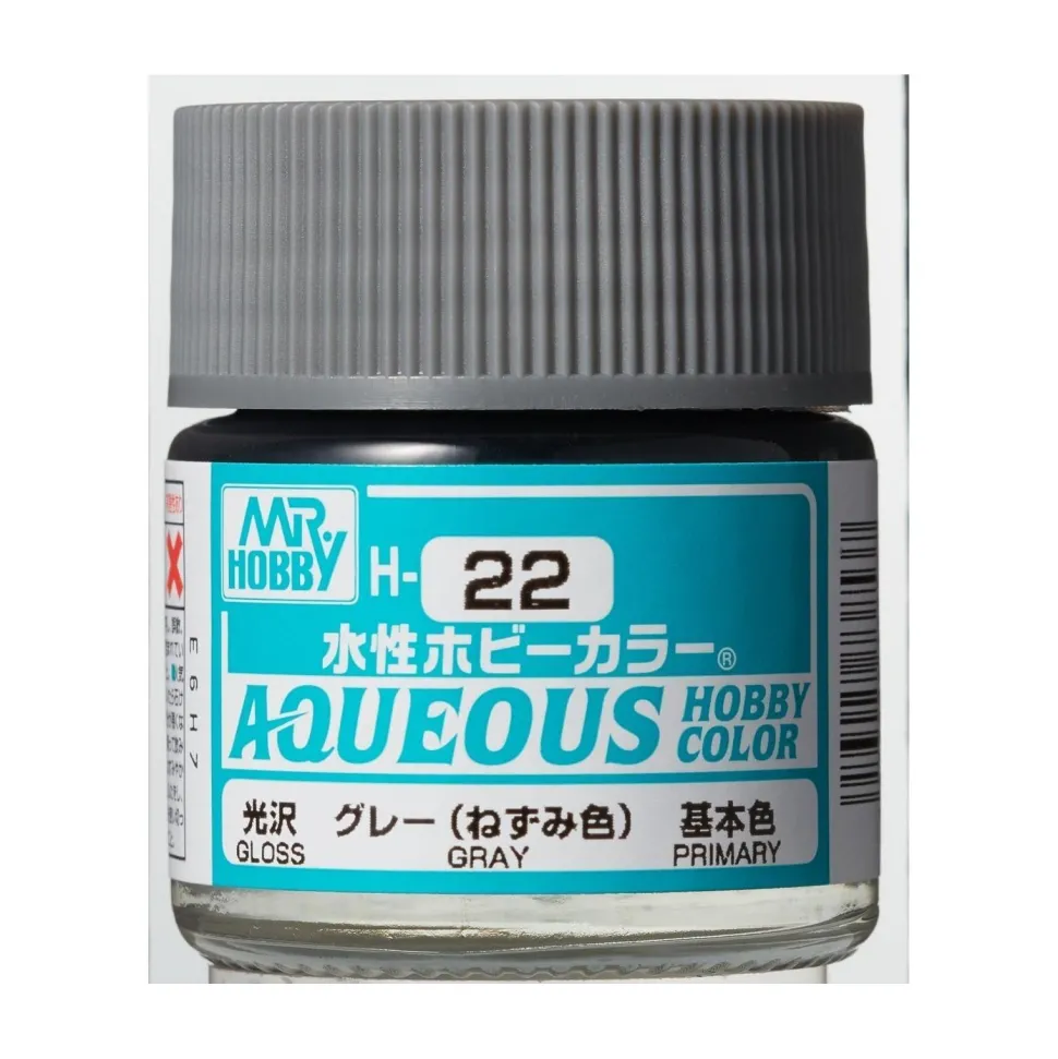 Mr Hobby -Gunze Aqueous Hobby Colors (10 ml) Gray - Mr Hobby - Gunze