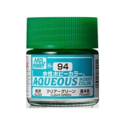 Mr Hobby -Gunze Aqueous Hobby Colors (10 ml) Clear Green - Mr Hobby - Gunze