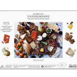 Multi-Puzzle 1000 pièces : L'art du plateau de fromages - Galison