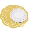 Napperons en dentelle blancs, set de 40 argent et or - Eduplay