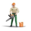 Ouvrier forestier avec accessoires - Bruder