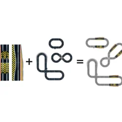 Pack extension de circuit de voiture n°2 : Rampes de saut et chicane - Scalextric