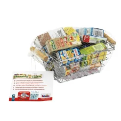 Panier à provisions en métal garni de produits français - Klein