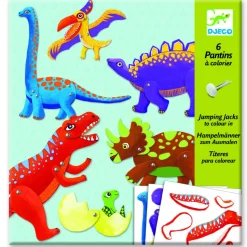 Pantins à colorier : Dinosaures - Djeco