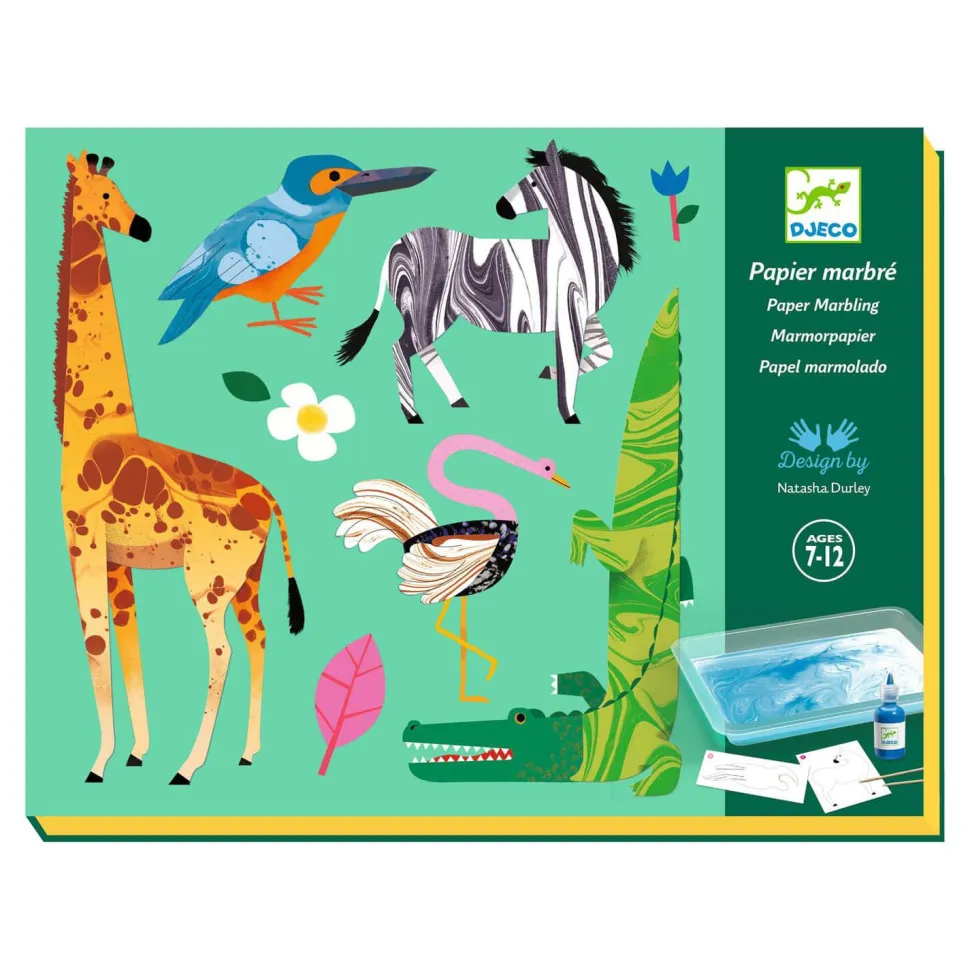 Papier marbré : Colorful - Djeco