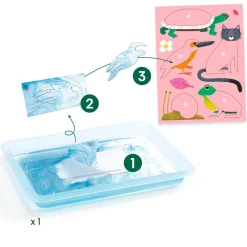 Papier marbré : Colorful - Djeco