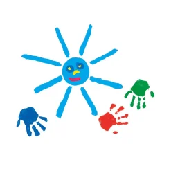 Peinture à doigts My first : 4 pots de 150 ml : Couleurs primaires - SES Creative