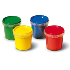 Peinture à doigts My first : 4 pots de 150 ml : Couleurs primaires - SES Creative