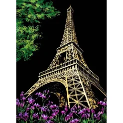 Peinture à gratter : Tour Eiffel à Paris - Figured'Art
