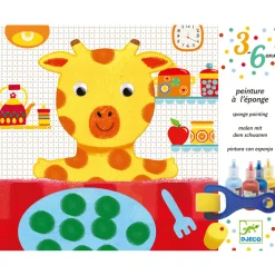 Peinture à l'éponge : Les aventures des doudous - Djeco