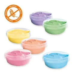 Peinture au doigt pastel 6 couleurs x 45 mL - SES Creative