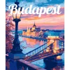 Peinture au numéro : Affiche de voyage Budapest - toile tendue sur châssis - Figured'Art