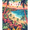 Peinture au numéro : Affiche de voyage Bali - toile tendue sur châssis - Figured'Art