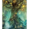 Peinture au numéro : Arbre féérique - sans châssis en bois - Figured'Art