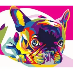 Peinture au numéro : Carlin Pop Art - sans châssis en bois - Figured'Art