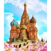 Peinture au numéro : Cathédrale St Basil - sans châssis en bois - Figured'Art
