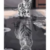 Peinture au numéro : Chaton Reflet Tigre - toile tendue sur châssis - Figured'Art