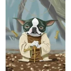 Peinture au numéro : Chien Maître de la Force - sans châssis en bois - Figured'Art