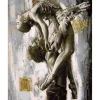 Peinture au numéro : Danse Classique en couple - sans châssis en bois - Figured'Art