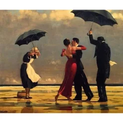 Peinture au numéro : Danseurs rétro sur la Plage - sans châssis en bois - Figured'Art