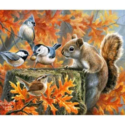 Peinture au numéro : Ecureuil espiègle - sans châssis en bois - Figured'Art