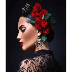 Peinture au numéro : Femme espagnole - sans châssis en bois - Figured'Art