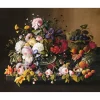 Peinture au numéro : Fleurs et Fruits - Severin Roesen - toile tendue sur châssis - Figured'Art