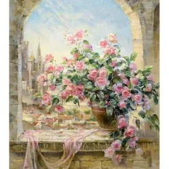 Peinture au numéro : Joli bouquet - sans châssis en bois - Figured'Art